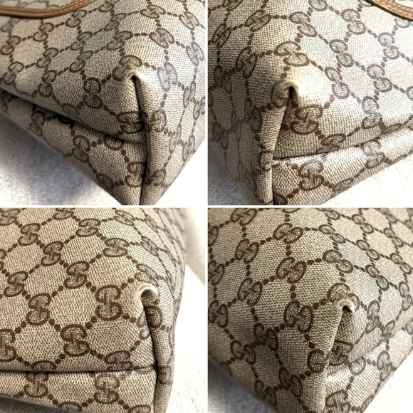 Authentic Gucci brown monogram coated canvas tote bag - Picture 16 of 16